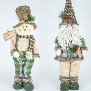 Camo Santa Snowman Stander